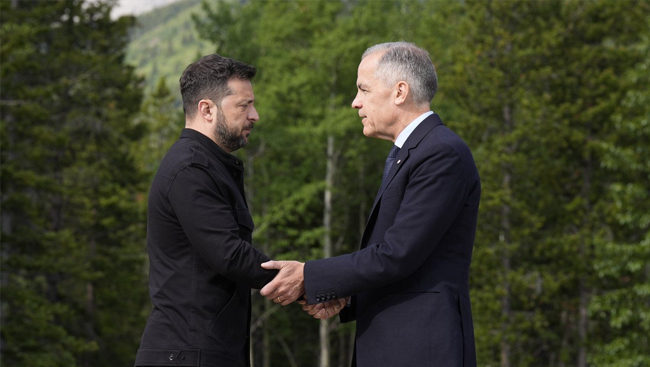 Canada pledges $4.3B in support for Ukraine as Carney, Zelenskyy meet at G7